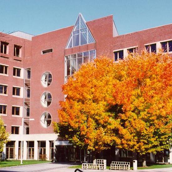 MIT Medical building with tree in foreground