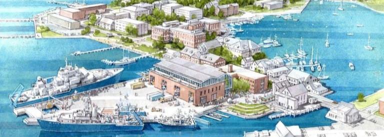 Diagram of Woods Hole resiliency update plans